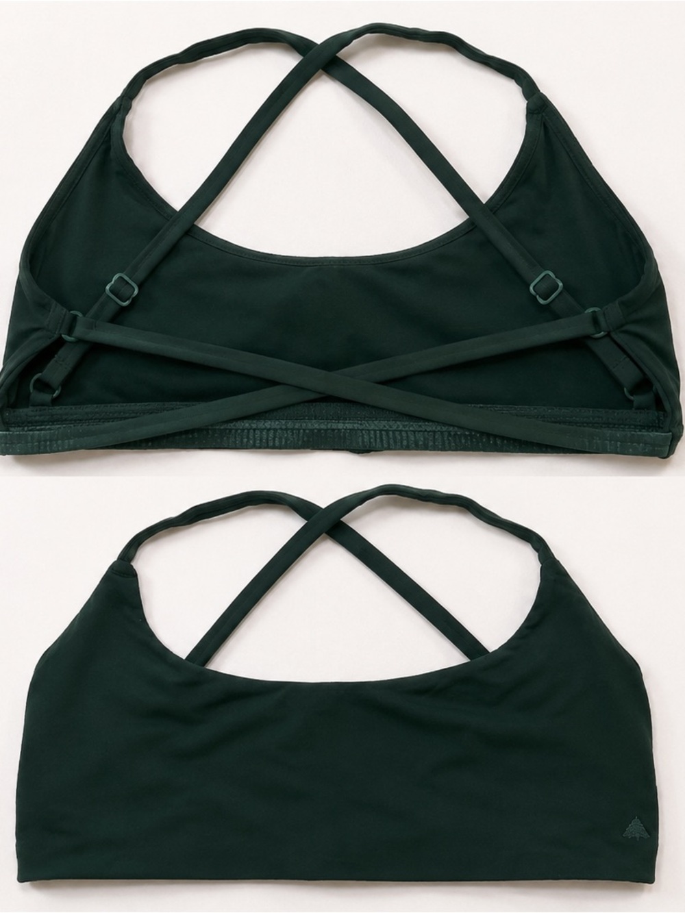 Vitality Cross Back Sports Bralette - Dark Green